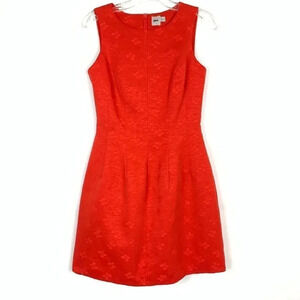 ASOS Brocade Sheath Dress Red